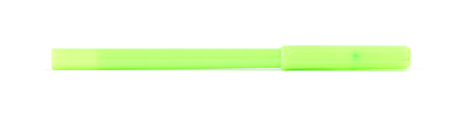 Green felt-tip pen isolated