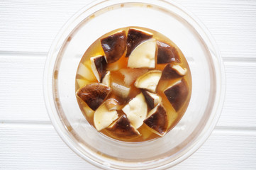 しいたけと冬瓜の中華餡