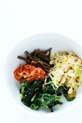 Korean food, marinated assorted vegetable Pickles