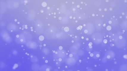 Animated glowing light purple background with floating bokeh particles.