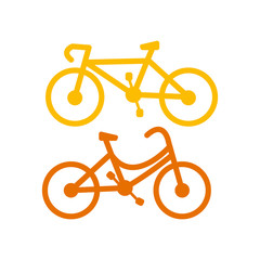 Fototapeta premium Bicycle icon vector in trendy style