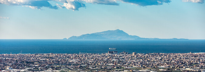 Landscape Castellamare di Stabia city, Italy