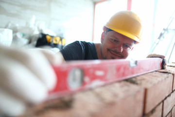 Smiling man in hardhat