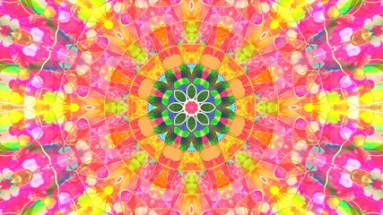 Kaleidoscope Mandala Art Design Abstract Background