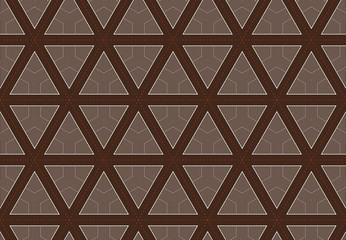 Vector seamless geometric line triangles texture wall.