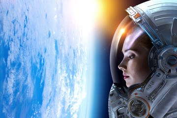 Exploring outer space. Mixed media