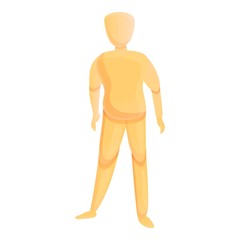 Mannequin icon. Cartoon of mannequin vector icon for web design isolated on white background