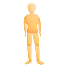 Business mannequin icon. Cartoon of business mannequin vector icon for web design isolated on white background
