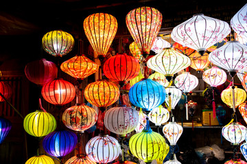 Traditional lamps in Old Town andWorld Heritage Site at Hoi An, Central Vietnam.