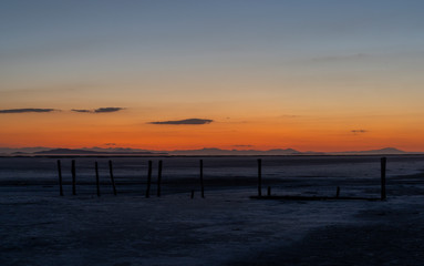 Urmia Poles Salt Lake Iran