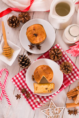 Panettone, italian christmas cake.