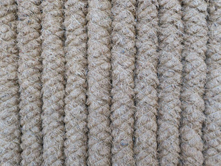 noise resistant damping panel made of woven sisal