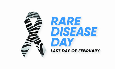 Vector illustration on the theme of Rare Disease Day on February 28/29.