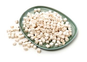 Poria cocos on white background