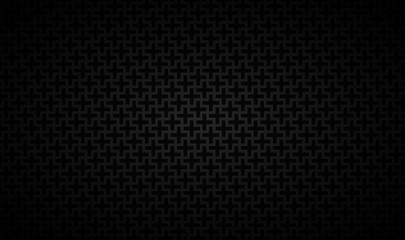 Fototapeta na wymiar Abstract cross pattern texture with radial gradient black background. Vector illustration