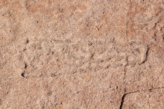 Campo Las Tobas a site with rock art in which the engravings were made on the ground, Argentina