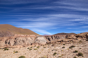 Fototapeta na wymiar Landscape in the Puna de Atacama, Argentina