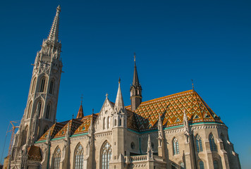 Fototapeta premium View of roman catholic Matthias church in Budapest, Hungary