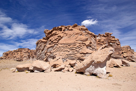 Rock formations in the Puna de Atacama, Argentina