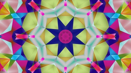 Kaleidoscope Mandala Art Design Abstract Background