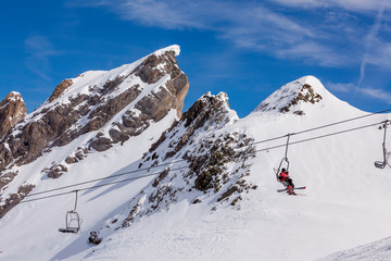 winter sports resort in the French Pyrenees