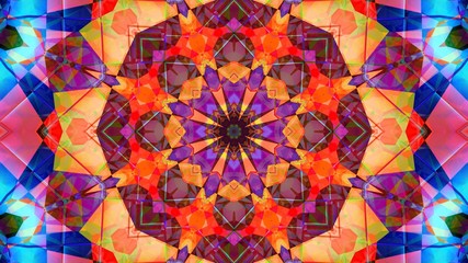 Fototapeta na wymiar Kaleidoscope Mandala Art Design Abstract Background