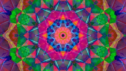 Kaleidoscope Mandala Art Design Abstract Background