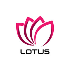 Beauty LOTUS flower vector design logo Template icon