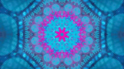 Kaleidoscope Mandala Art Design Abstract Background