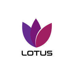 Beauty LOTUS flower vector design logo Template icon