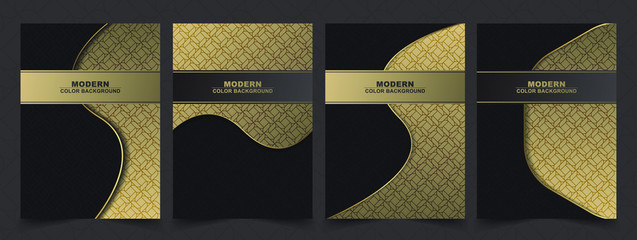 Luxury premium cover menu geometric pettern.
