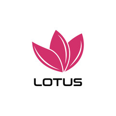 Obraz premium Beauty LOTUS flower vector design logo Template icon