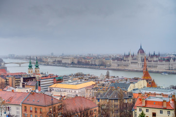 Fototapeta na wymiar Budapest landmarks, HDR Image