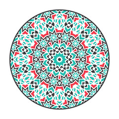 Vector Asian Geometric Mandala Frame