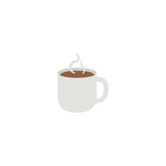 Cup of Tea. Coffee, Espresso. Hot Beverage Flat Vector Icon. Isolated Hot Beverage Illustration Symbol - Vector