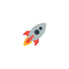 Rocket Flat Vector Icon. Isolated Startup Emoji Illustration Symbol - Vector