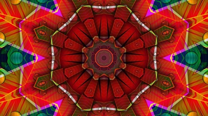 Kaleidoscope Mandala Art Design Abstract Background