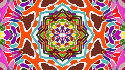 Kaleidoscope Mandala Art Design Abstract Background
