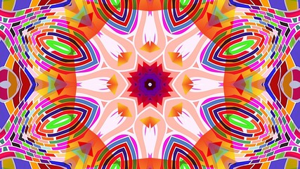 Kaleidoscope Mandala Art Design Abstract Background