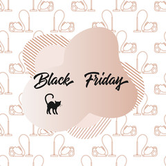 Vector Pattern Black Friday Sale Purchase Discount