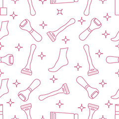 Vector Pattern Shaving hair Depilation Skin care