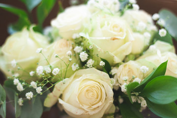 A white rose bouquet