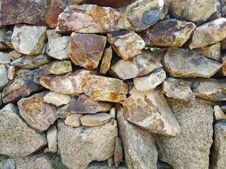 Photo background. texture of marble masonry. ancient stones, nature park