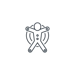 Motion tracking creative icon. From Augmented Reality icons collection. Isolated Motion tracking sign on white background