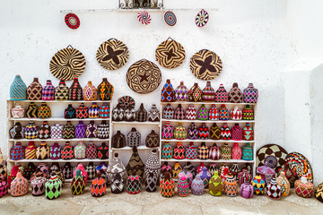 Handicraft stall, Morocco