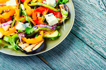 Grilled vegetables salad