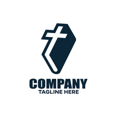 Obraz premium The book church and the logo education. Vector illustration.