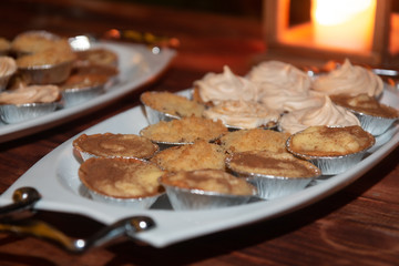 Little tarts and cakes at a party