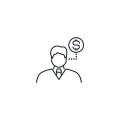 Obraz premium creative icon. From Business icons collection. Isolated sign on white background