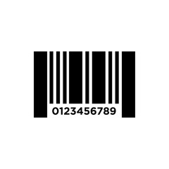 Bar code icon vector in trendy style design